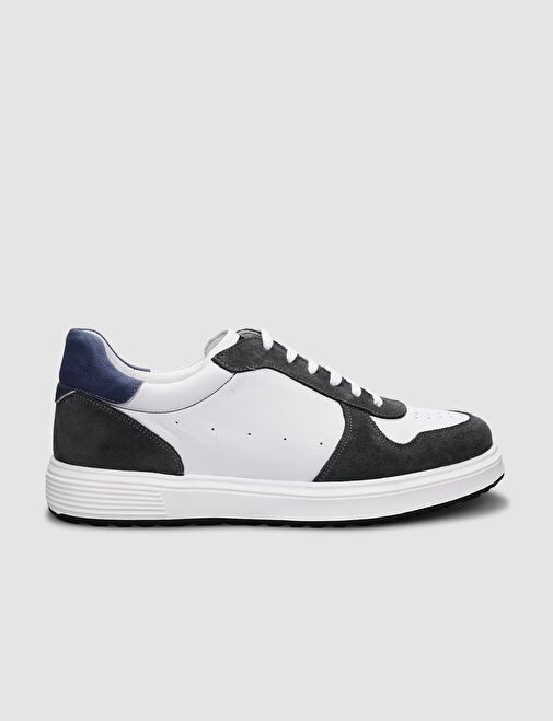 Cabani Ayakkabı Beyaz-Gri Erkek Sneaker 123974H - Görsel 2