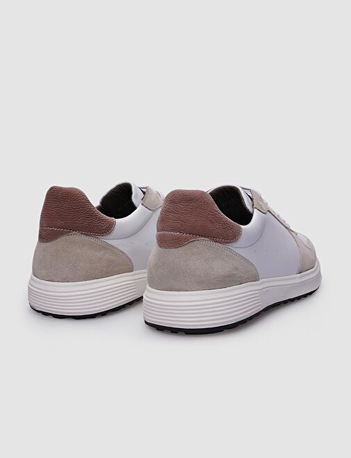 Cabani Ayakkabı Beyaz-Bej Erkek Sneaker 123974 - Görsel 4