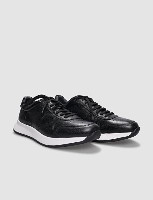Cabani Ayakkabı Siyah Erkek Deri Sneaker 29783 - Görsel 3