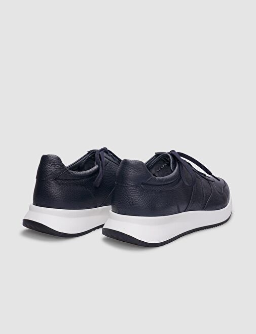 Cabani Ayakkabı Lacivert Erkek Deri Sneaker 29782 - Görsel 4