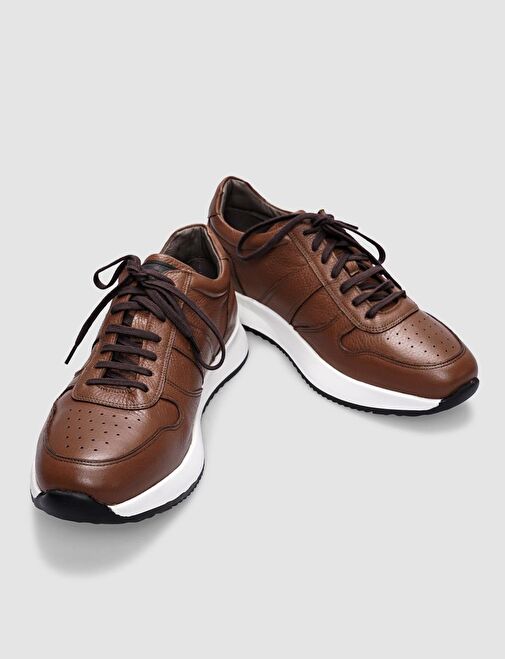 Cabani Ayakkabı Taba Erkek Deri Sneaker 29887 - Görsel 7