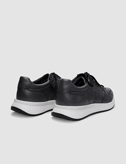 Cabani Ayakkabı Siyah Erkek Deri Sneaker 29779 - Görsel 4