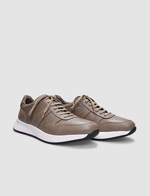 Cabani Ayakkabı Vizon Erkek Deri Sneaker 29778 - Görsel 3