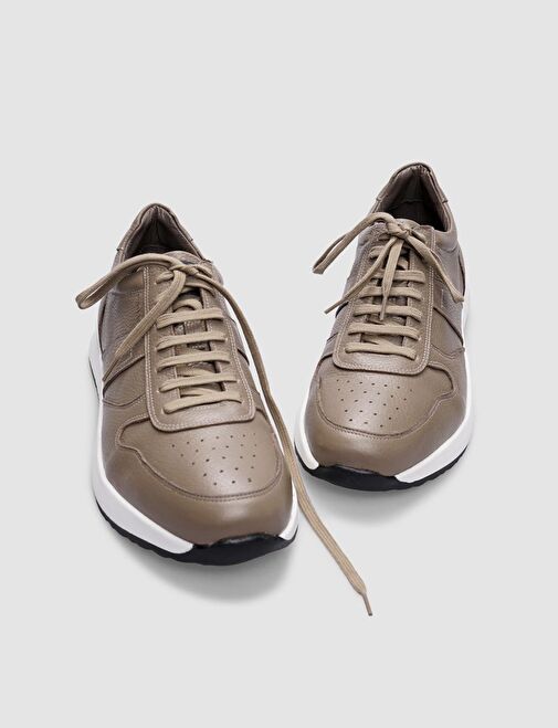 Cabani Ayakkabı Vizon Erkek Deri Sneaker 29778 - Görsel 5