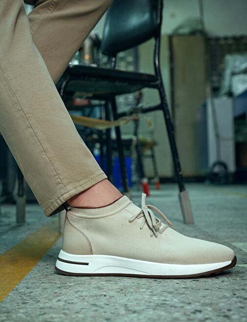 Cabani Ayakkabı Bej Erkek Sneaker 29587 - Görsel 6