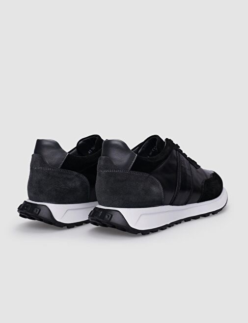 Cabani Ayakkabı Siyah Erkek Deri Sneaker 123754 - Görsel 5