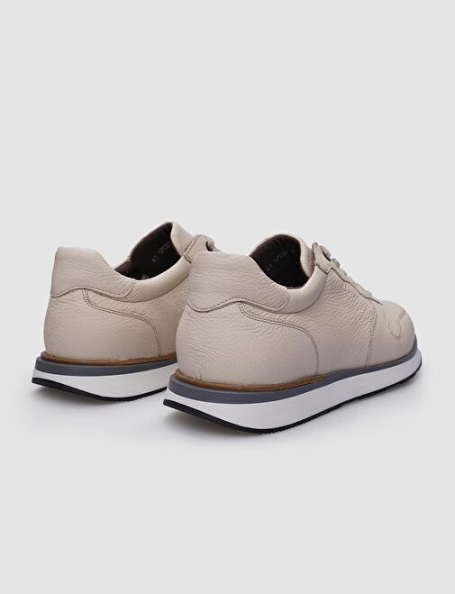 Cabani Ayakkabı Bej Erkek Deri Sneaker 124194 - Görsel 4