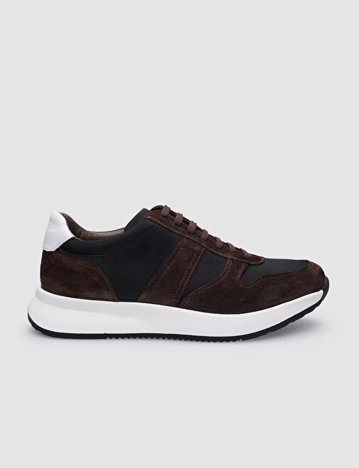 Cabani Ayakkabı Siyah Erkek Süet Sneaker 124007R - Görsel 2