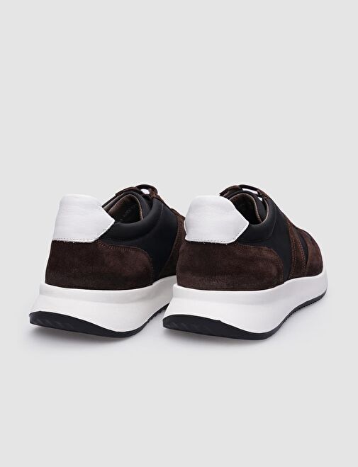 Cabani Ayakkabı Siyah Erkek Süet Sneaker 124007R - Görsel 4