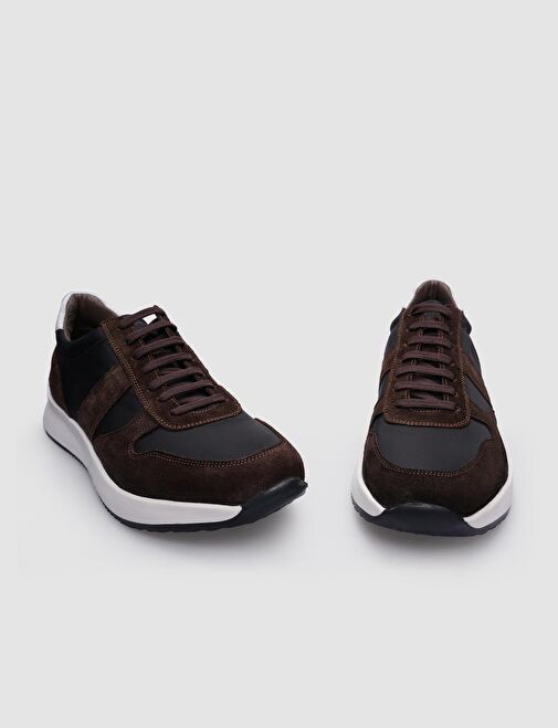 Cabani Ayakkabı Siyah Erkek Süet Sneaker 124007R - Görsel 5