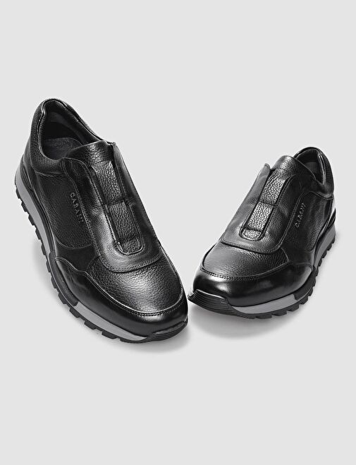 Cabani Ayakkabı Siyah Erkek Deri Sneaker 29616 - Görsel 5