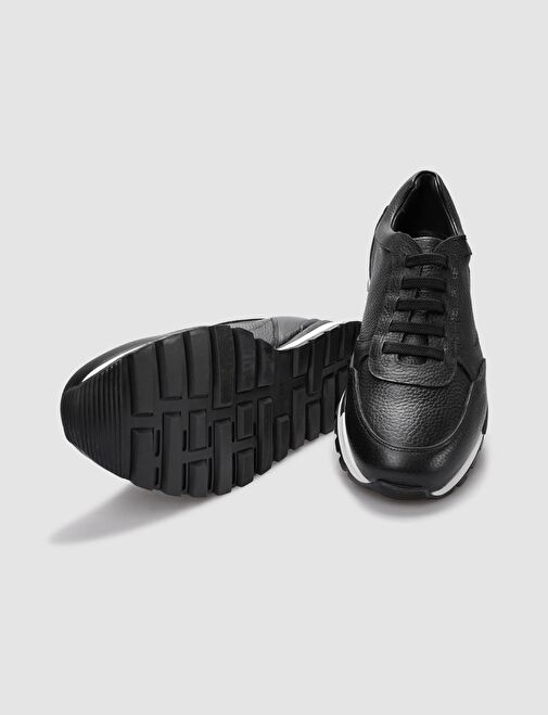 Cabani Ayakkabı Siyah Erkek Deri Sneaker 29552 - Görsel 5