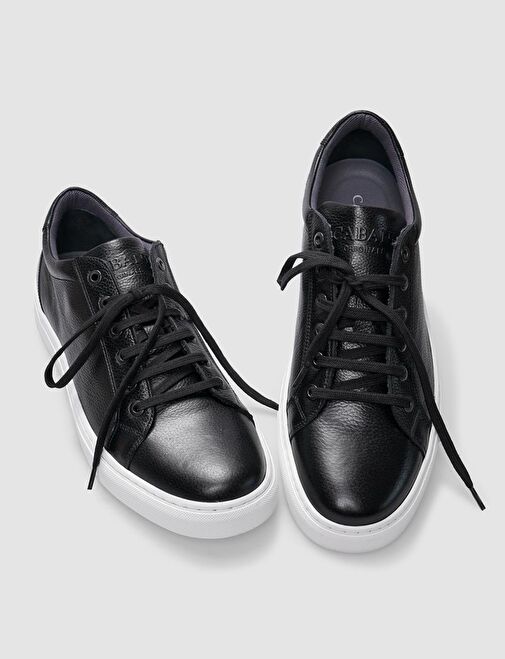 Cabani Ayakkabı Siyah Erkek Deri Sneaker 29583 - Görsel 5