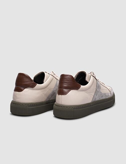 Cabani Ayakkabı Bej-Gri Erkek Sneaker 121031 - Görsel 4
