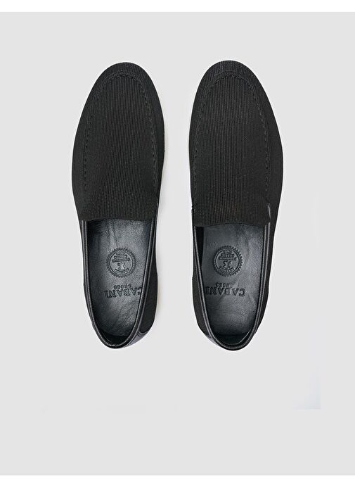 Triko Siyah Erkek Loafer - Görsel 5