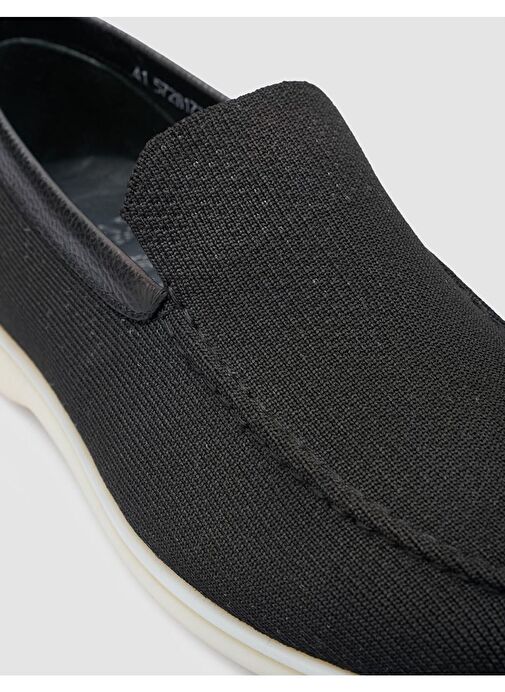 Triko Siyah Erkek Loafer - Görsel 7