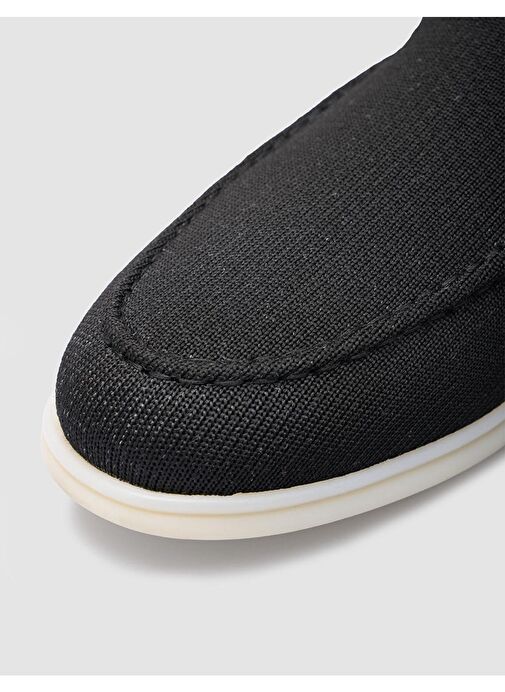 Triko Siyah Erkek Loafer - Görsel 8