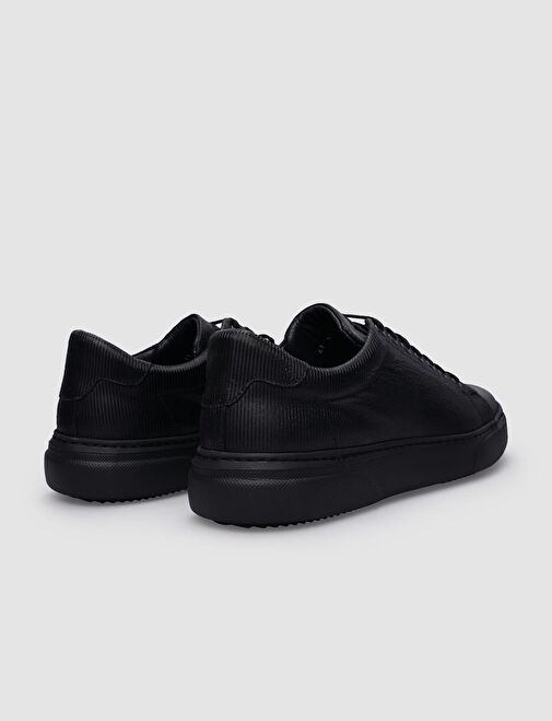 Cabani Ayakkabı Siyah Erkek Deri Sneaker 102257S - Görsel 4