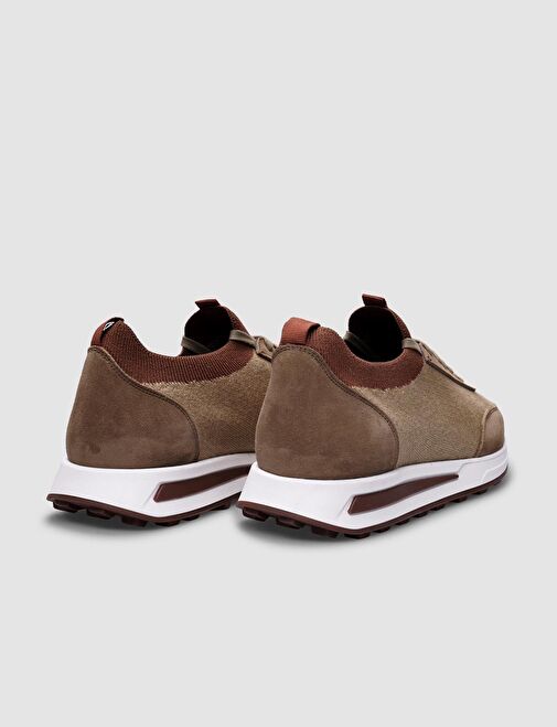 Triko Bej Bağcıklı Erkek Spor Ayakkabı - Görsel 4