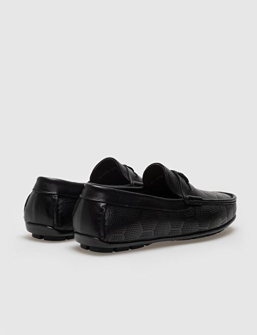 Cabani Ayakkabı Siyah Erkek Deri Loafer 121065R - Görsel 4