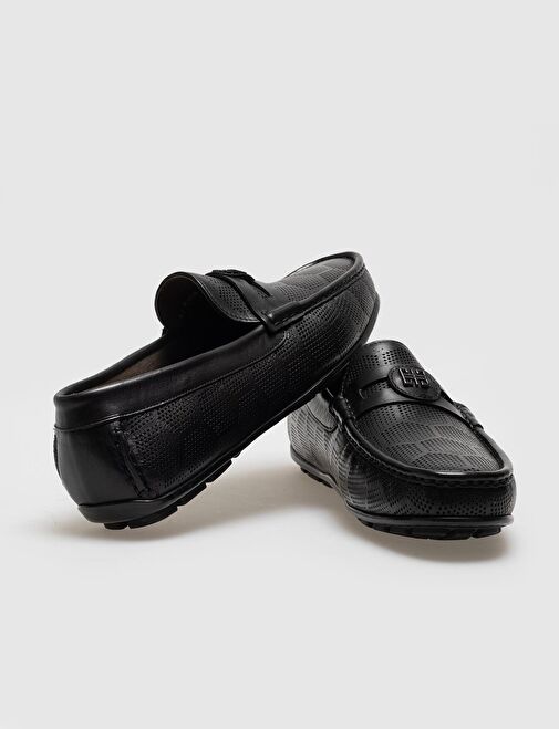 Cabani Ayakkabı Siyah Erkek Deri Loafer 121065R - Görsel 5