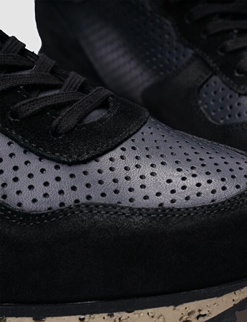Cabani Ayakkabı Siyah-Lacivert Erkek Sneaker 124382 - Görsel 5