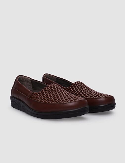 Cabani Ayakkabı Taba Kadın Deri Loafer 124458 - Görsel 3