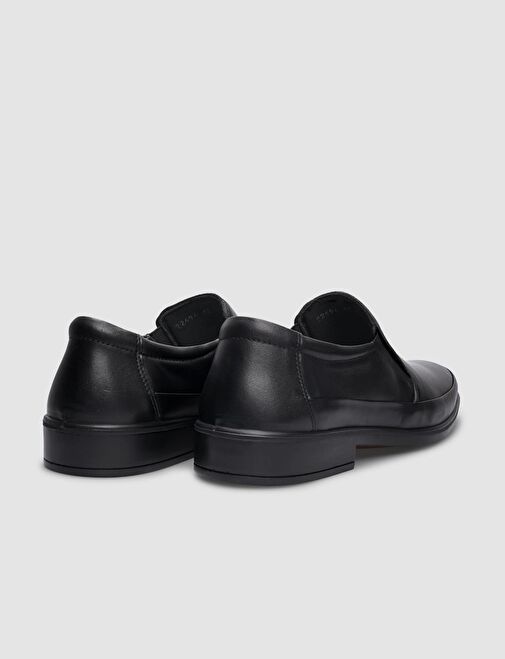 Hakiki Deri Siyah Erkek Günlük Ayakkabı - Görsel 4