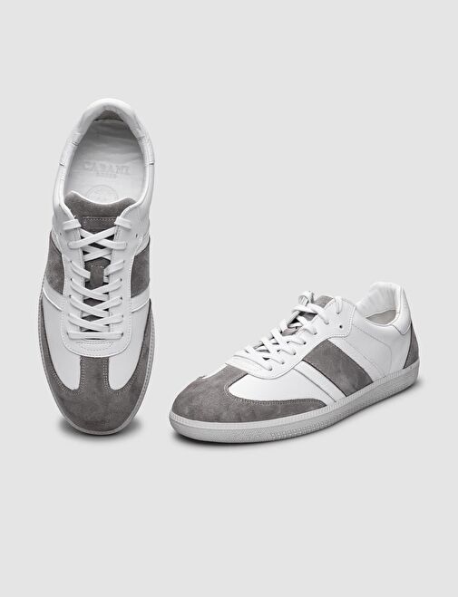 Cabani Ayakkabı Beyaz-Gri Erkek Sneaker 124490 - Görsel 5
