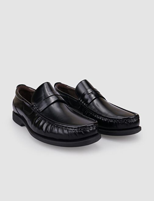 Cabani Ayakkabı Siyah Erkek Deri Günlük Ayakkabı 112909AC - Görsel 3