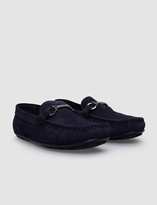 Cabani Ayakkabı Lacivert Erkek Süet Loafer 124503 - Görsel 3