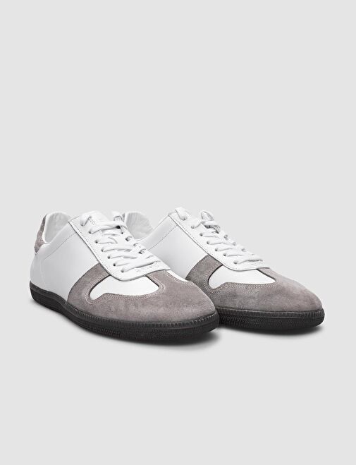 Cabani Ayakkabı Beyaz-Gri Kadın Sneaker 124515R - Görsel 3