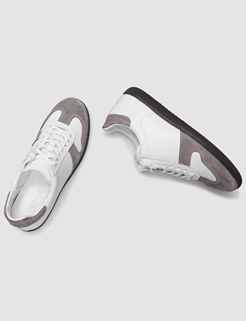 Cabani Ayakkabı Beyaz-Gri Kadın Sneaker 124515R - Görsel 5