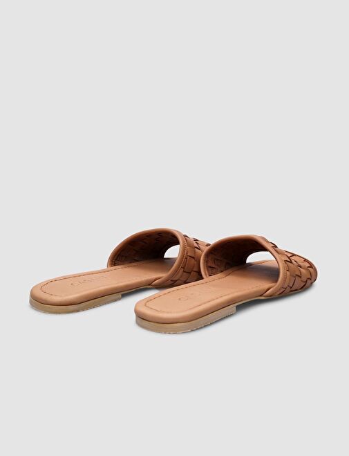 Cabani Ayakkabı Siyah Kadın Deri Terlik 124535 - Görsel 4