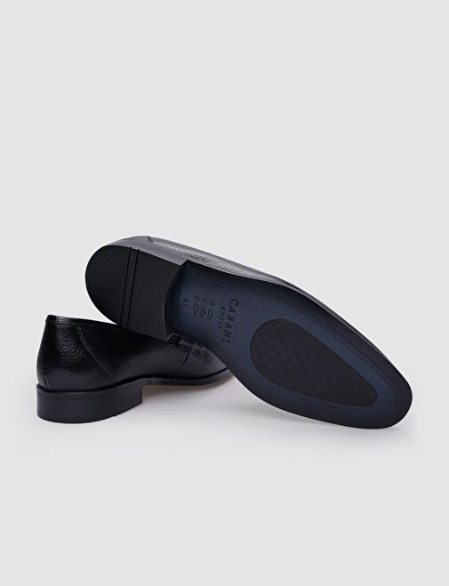 %100 Hakiki Deri Siyah Erkek Klasik Ayakkabı - Görsel 5