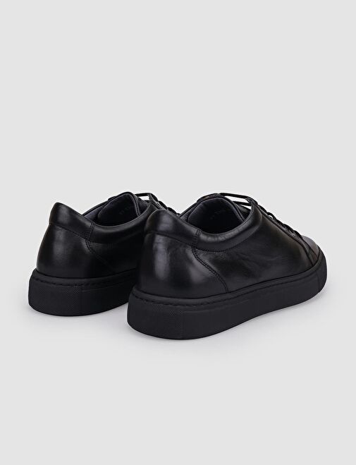 Cabani Ayakkabı Siyah Erkek Deri Sneaker 117680MC - Görsel 4