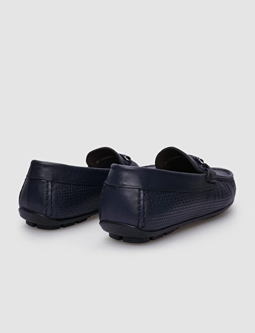 Cabani Ayakkabı Lacivert Erkek Deri Loafer 124605 - Görsel 4