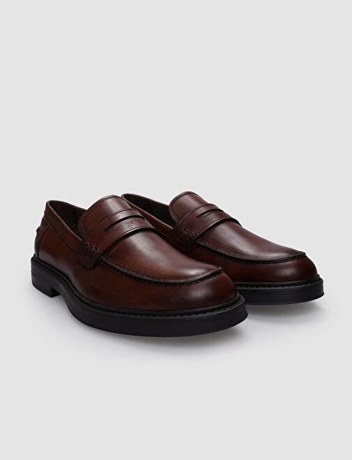 Cabani Ayakkabı Kahverengi Erkek Deri Günlük Ayakkabı 124608 - Görsel 3