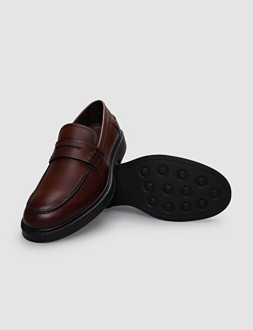 Cabani Ayakkabı Kahverengi Erkek Deri Günlük Ayakkabı 124608 - Görsel 5