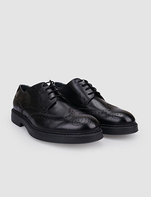 Cabani Ayakkabı Siyah Erkek Deri Günlük Ayakkabı 124609 - Görsel 3