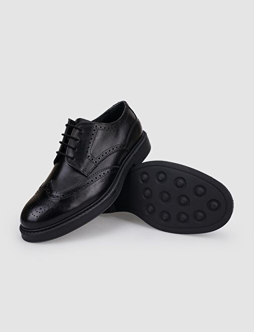 Cabani Ayakkabı Siyah Erkek Deri Günlük Ayakkabı 124609 - Görsel 5