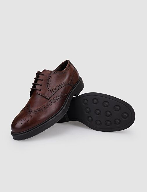 Cabani Ayakkabı Kahverengi Erkek Deri Günlük Ayakkabı 124609R - Görsel 5