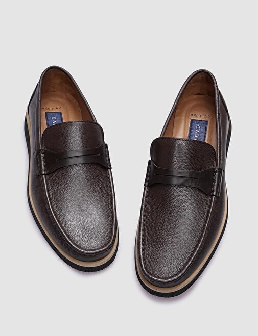 Cabani Ayakkabı Kahverengi Erkek Deri Günlük Ayakkabı 29872 - Görsel 5