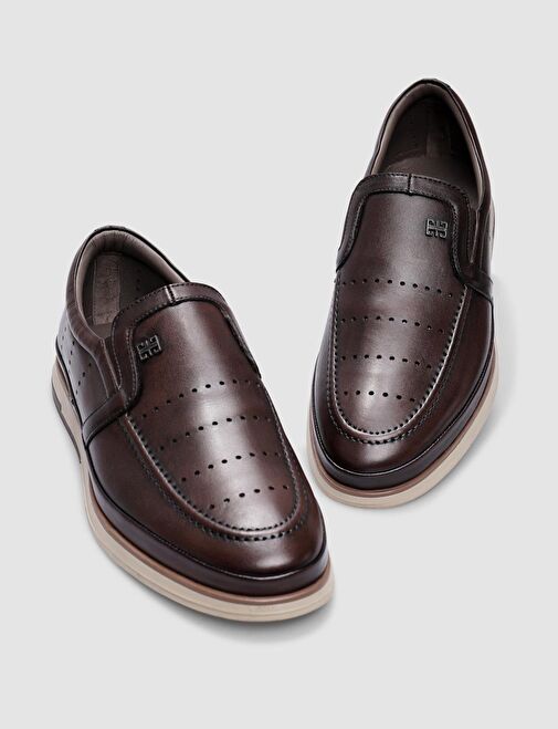 Cabani Ayakkabı Kahverengi Erkek Deri Günlük Ayakkabı 29876 - Görsel 5