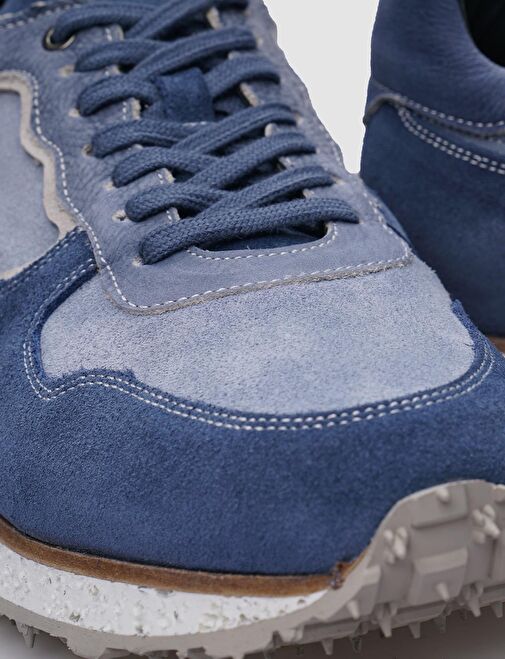 Cabani Ayakkabı Mavi Erkek Süet Sneaker 124421 - Görsel 5
