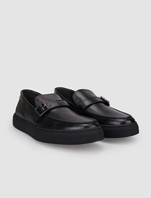 Cabani Ayakkabı Lacivert Erkek Deri Günlük Ayakkabı 120929 - Görsel 3