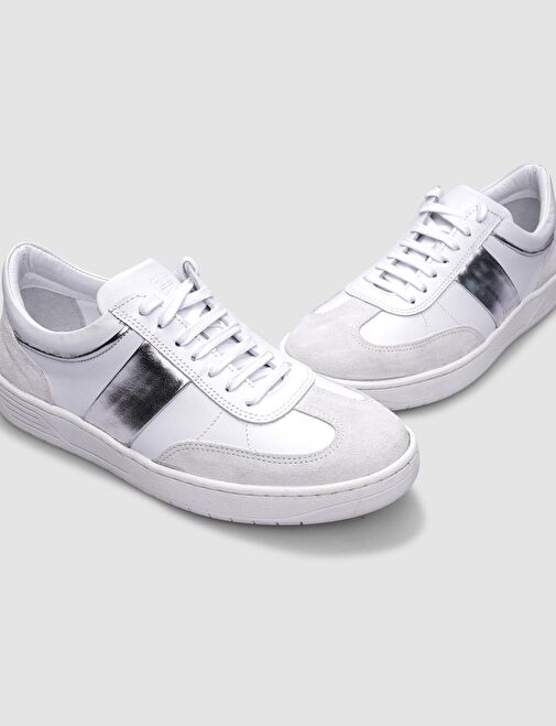 Cabani Ayakkabı Beyaz Kadın Deri Sneaker 124684 - Görsel 5