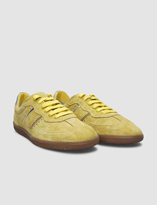 Cabani Ayakkabı Pembe Kadın Süet Sneaker 124688 - Görsel 3