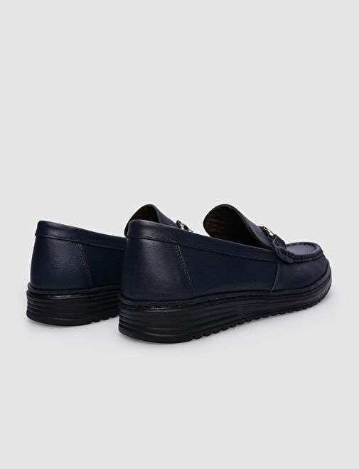 Cabani Ayakkabı Lacivert Erkek Deri Günlük Ayakkabı 124689 - Görsel 4