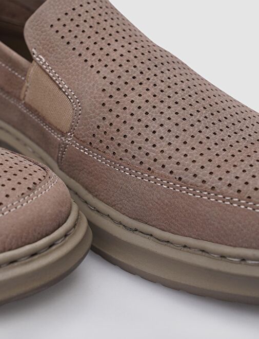 Cabani Ayakkabı Bej Erkek Deri Günlük Ayakkabı 124690 - Görsel 5